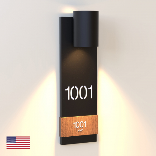 CS6647 | Illuminated Room Number<br><strong> Minimum - 25 Pieces</strong>