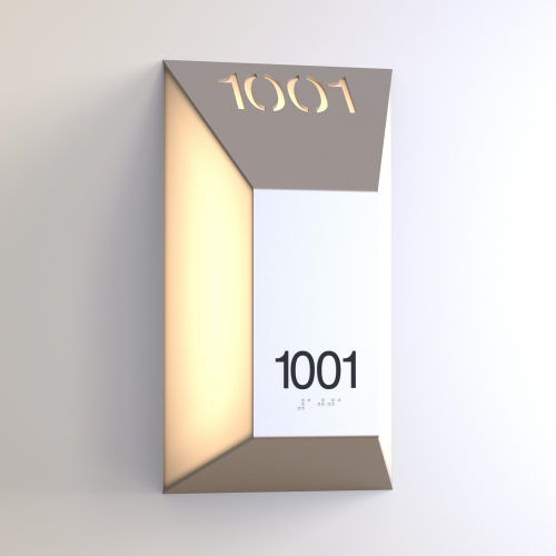 CS6660 | Illuminated Room Number<br><strong> Minimum - 25 Pieces</strong>
