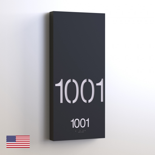 CS6152-1-NL | Non Illuminated Room Number<br><strong> Minimum - 25 Pieces</strong>