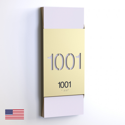 CS6154-NL | Non Illuminated Room Number<br><strong> Minimum - 25 Pieces</strong>