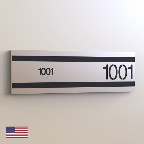 CS6155-NL | Non Illuminated Room Number<br><strong> Minimum - 25 Pieces</strong>