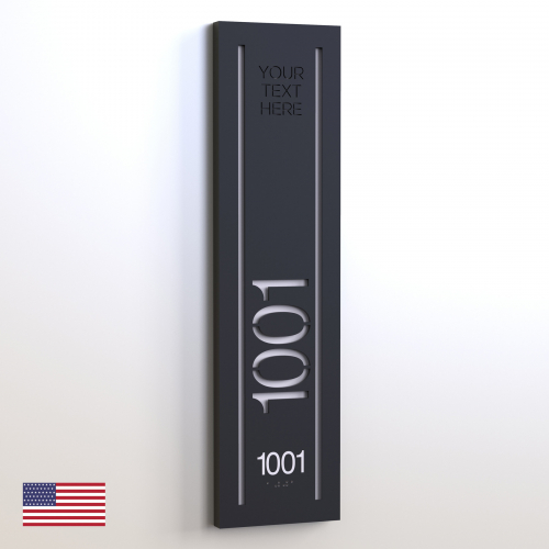CS6156-NL | Non Illuminated Room Number<br><strong> Minimum - 25 Pieces</strong>