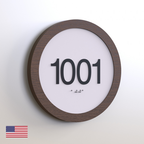 CS6157-NL | Non Illuminated Room Number<br><strong> Minimum - 25 Pieces</strong>
