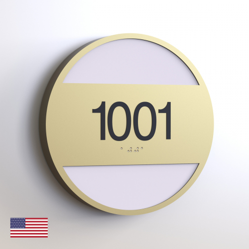 CS6158-NL | Non Illuminated Room Number<br><strong> Minimum - 25 Pieces</strong>