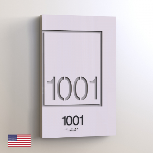 CS6271-2-NL | Non Illuminated Room Number<br><strong> Minimum - 25 Pieces</strong>