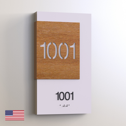 CS6271-3-NL | Non Illuminated Room Number<br><strong> Minimum - 25 Pieces</strong>