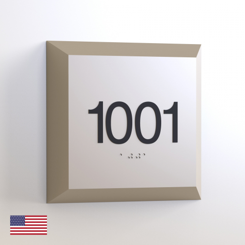 CS6272-NL | Non Illuminated Room Number<br><strong> Minimum - 25 Pieces</strong>