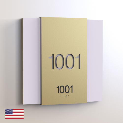 CS6273-NL | Non Illuminated Room Number<br><strong> Minimum - 25 Pieces</strong>