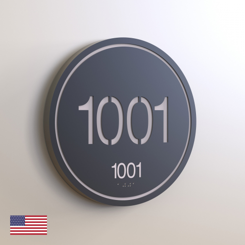 CS6275-NL | Non Illuminated Room Number<br><strong> Minimum - 25 Pieces</strong>