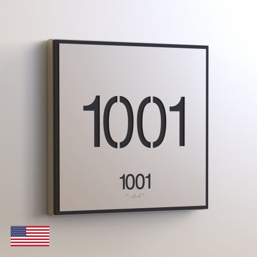CS6277-NL | Non Illuminated Room Number<br><strong> Minimum - 25 Pieces</strong>