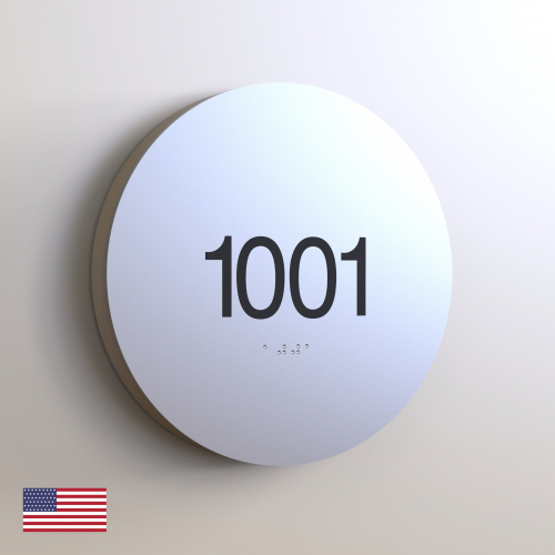 CS6358-NL | Non Illuminated Room Number<br><strong> Minimum - 25 Pieces</strong>