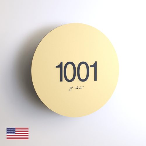 CS6359-NL | Non Illuminated Room Number<br><strong> Minimum - 25 Pieces</strong>