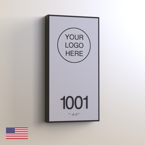CS6366-NL | Non Illuminated Room Number<br><strong> Minimum - 25 Pieces</strong>