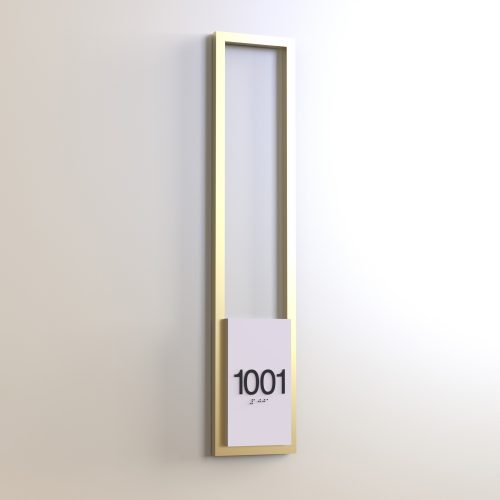 CS6638-NL | Non Illuminated Room Number<br><strong> Minimum - 25 Pieces</strong>