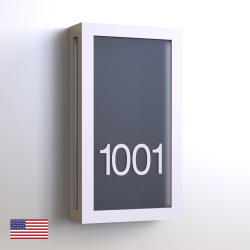 CS6640-NL | Non Illuminated Room Number<br><strong> Minimum - 25 Pieces</strong>