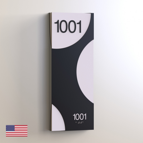 CS6642-NL | Non Illuminated Room Number<br><strong> Minimum - 25 Pieces</strong>
