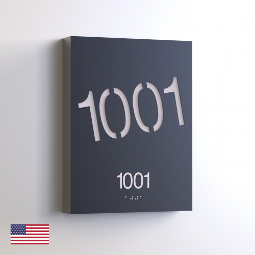 CS6643-NL | Non Illuminated Room Number<br><strong> Minimum - 25 Pieces</strong>