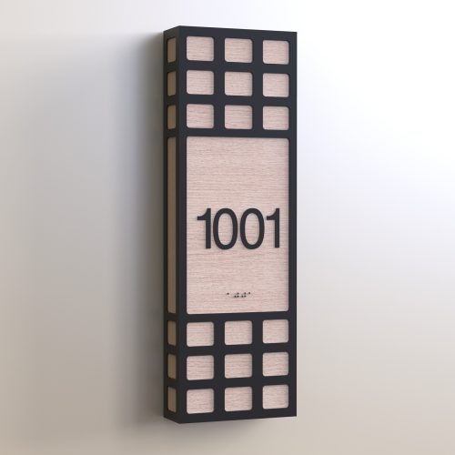 CS6644-NL | Non Illuminated Room Number<br><strong> Minimum - 25 Pieces</strong>