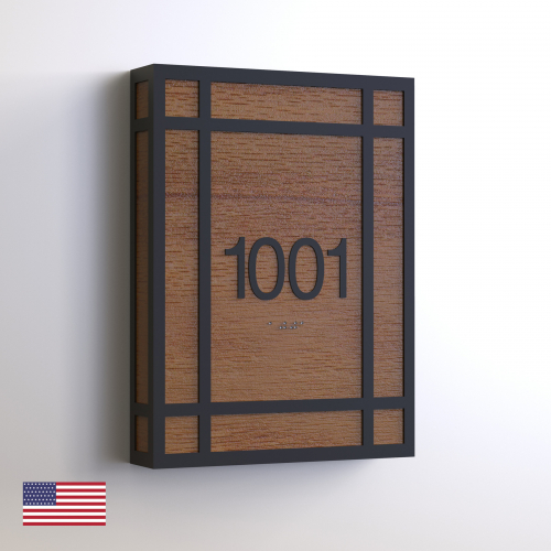 CS6645-NL | Non Illuminated Room Number<br><strong> Minimum - 25 Pieces</strong>