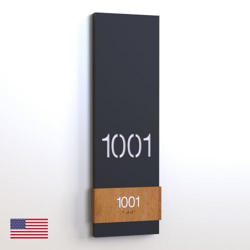 CS6647-NL | Non Illuminated Room Number<br><strong> Minimum - 25 Pieces</strong>