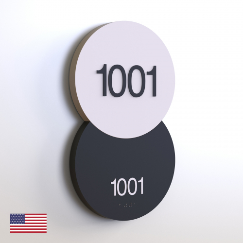 CS6653-NL | Non Illuminated Room Number<br><strong> Minimum - 25 Pieces</strong>