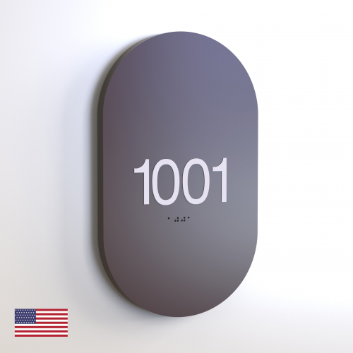CS6655-NL | Non Illuminated Room Number<br><strong> Minimum - 25 Pieces</strong>
