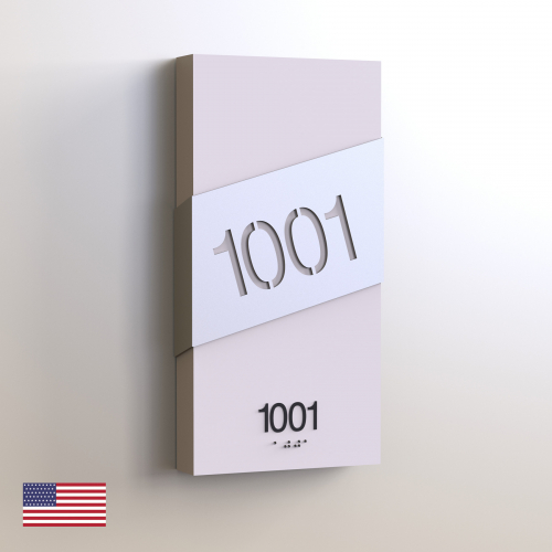 CS6656-NL | Non Illuminated Room Number<br><strong> Minimum - 25 Pieces</strong>