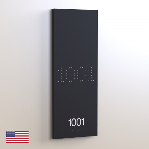 CS6658-NL | Non Illuminated Room Number<br><strong> Minimum - 25 Pieces</strong>