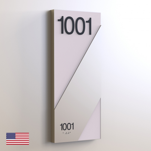 CS6661-NL | Non Illuminated Room Number<br><strong> Minimum - 25 Pieces</strong>