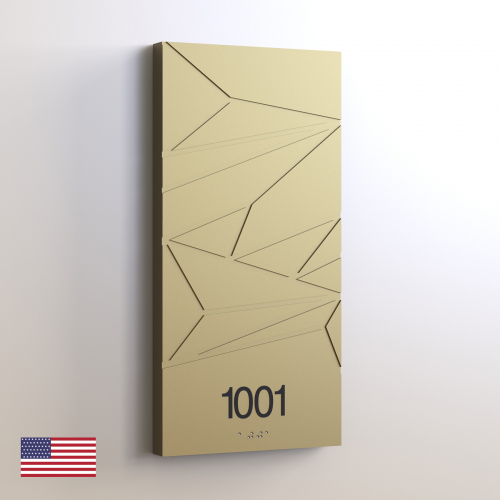 CS6663-NL | Non Illuminated Room Number<br><strong> Minimum - 25 Pieces</strong>