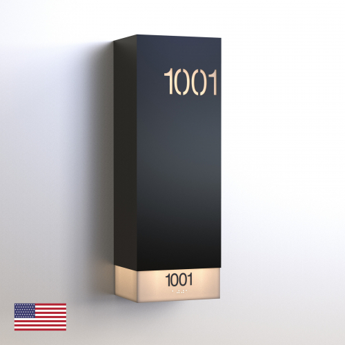 CS6962 | Illuminated Room Number<br><strong> Minimum - 25 Pieces</strong>