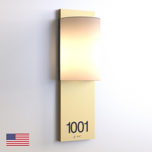 CS6967 | Illuminated Room Number<br><strong> Minimum - 25 Pieces</strong>