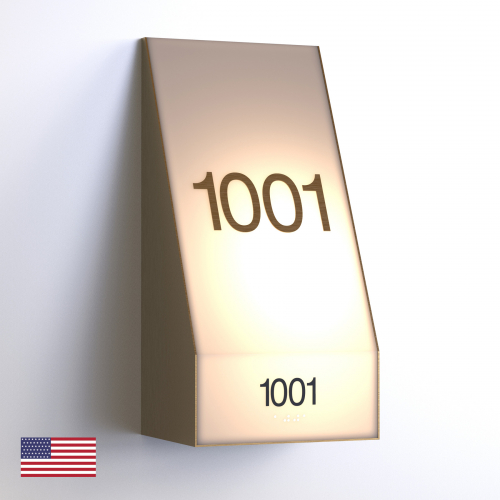CS6969 | Illuminated Room Number<br><strong> Minimum - 25 Pieces</strong>