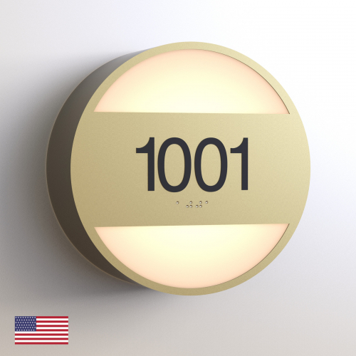 CS6158 | Illuminated Room Number<br><strong> Minimum - 25 Pieces</strong>