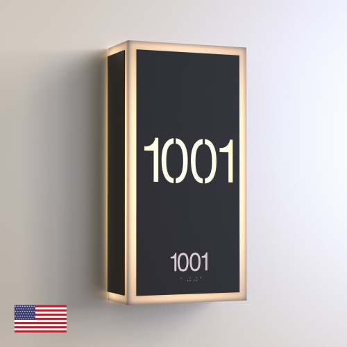 CS6274 | Illuminated Room Number<br><strong> Minimum - 25 Pieces</strong>