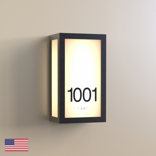 CS6640 | Illuminated Room Number<br><strong> Minimum - 25 Pieces</strong>