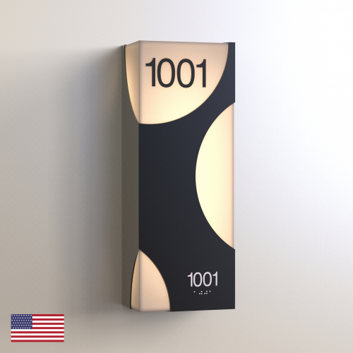 CS6642 | Illuminated Room Number<br><strong> Minimum - 25 Pieces</strong>