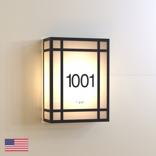 CS6645 | Illuminated Room Number<br><strong> Minimum - 25 Pieces</strong>