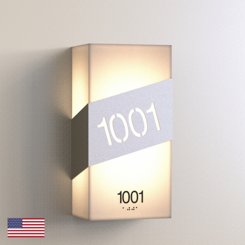 CS6656 | Illuminated Room Number<br><strong> Minimum - 25 Pieces</strong>