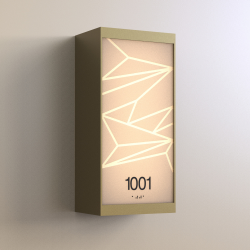 CS6663 | Illuminated Room Number<br><strong> Minimum - 25 Pieces</strong>
