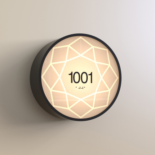 CS6664 | Illuminated Room Number<br><strong> Minimum - 25 Pieces</strong>
