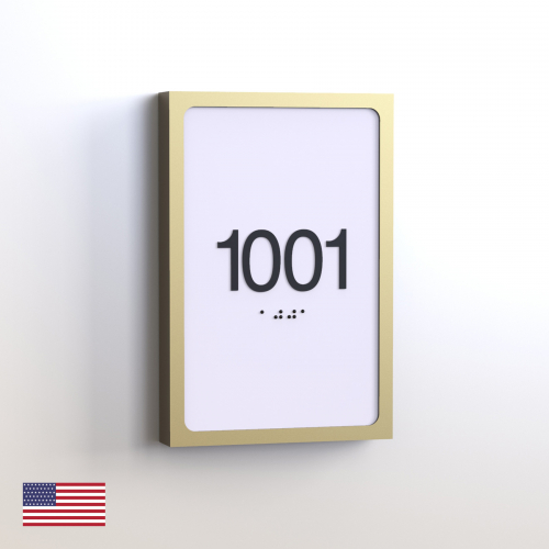 CS6850-NL | Non Illuminated Room Number<br><strong> Minimum - 25 Pieces</strong>