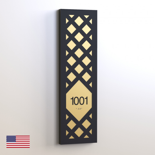 CS6854-NL | Non Illuminated Room Number<br><strong> Minimum - 25 Pieces</strong>