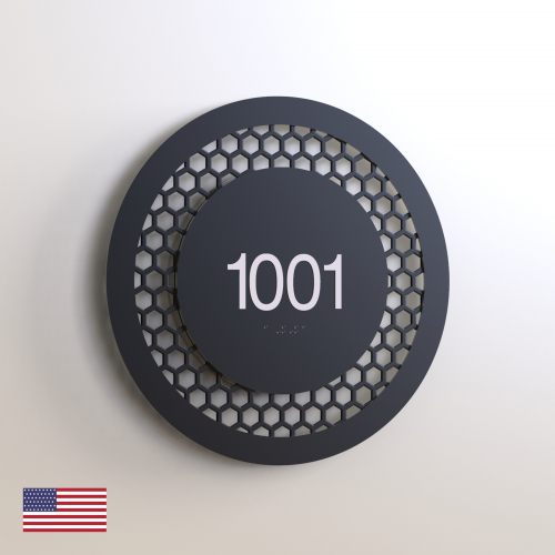 CS6857-NL | Non Illuminated Room Number<br><strong> Minimum - 25 Pieces</strong>