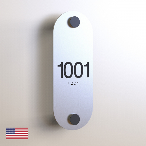 CS6858-NL | Non Illuminated Room Number<br><strong> Minimum - 25 Pieces</strong>