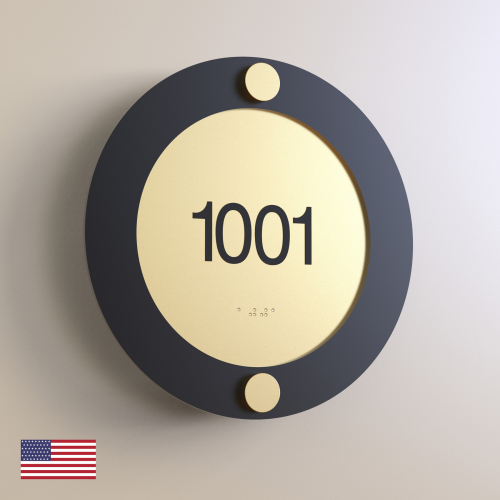 CS6860-NL | Non Illuminated Room Number<br><strong> Minimum - 25 Pieces</strong>