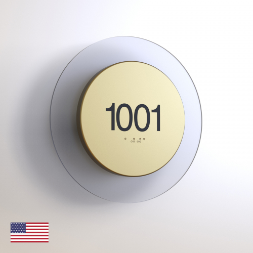 CS6861-NL | Non Illuminated Room Number<br><strong> Minimum - 25 Pieces</strong>