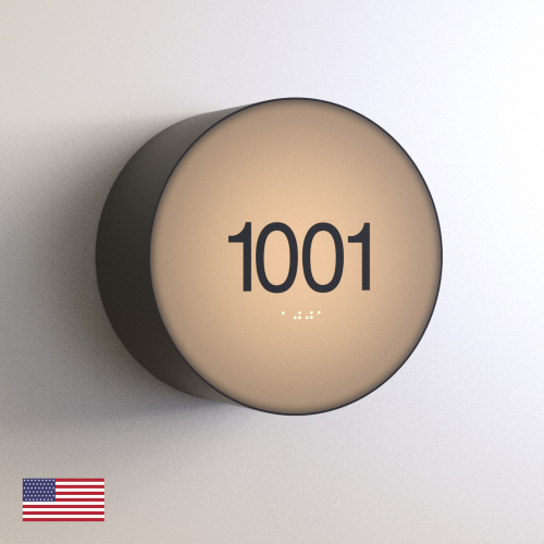 CS6863 | Illuminated Room Number<br><strong> Minimum - 25 Pieces</strong>