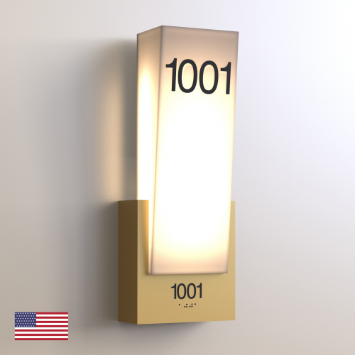 CS6954 | Illuminated Room Number<br><strong> Minimum - 25 Pieces</strong>