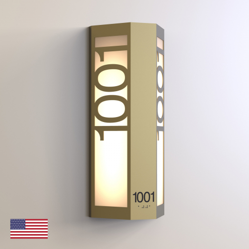 CS6955 | Illuminated Room Number<br><strong> Minimum - 25 Pieces</strong>
